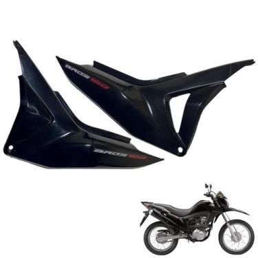 Imagem de Tampa Lateral Nxr Bros 160 modelo 2016 Até 2021 Lado Filtro e Bateria 