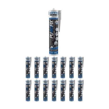 Imagem de Kit 15 Adesivo Pu40 Fix Preto Cartucho 387g Tekbond - Tek Bond