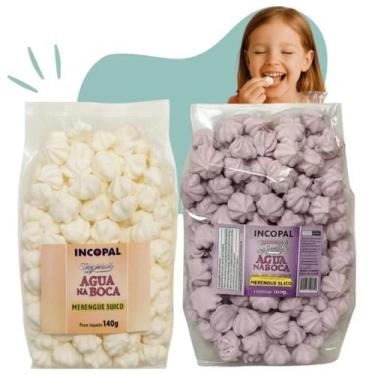 Imagem de 400Mini Suspiros Artesanais Merengue com Sabor Caseiro 2x140g - Incopa