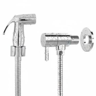 Imagem de Ducha Higiênica Cromada 120cm Banheiro Bidê Íntima Chuveirinho Salão I