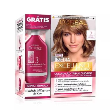 Imagem de Coloração Imédia Excellence 7 Louro Natural + Soin - L'Oréal Paris