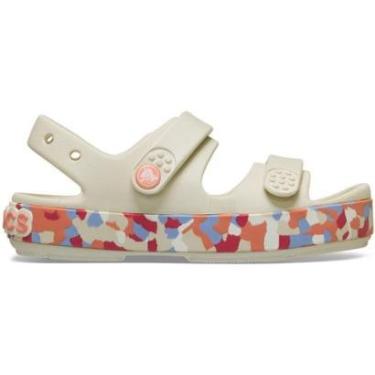 Imagem de Sandália Crocs Crocband Cruiser Glow Confetti Band Sandal T Summit White/Guava-Unissex