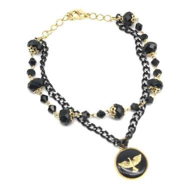 Imagem de Pulseira Feminina Espírito Santo Preta - armazem