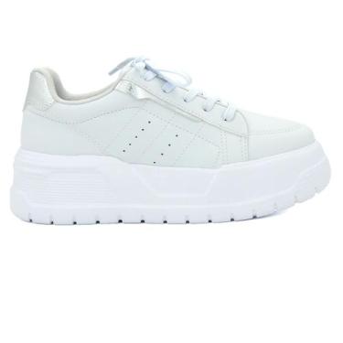 Imagem de Tenis Feminina Ramarim Original Lançamento Sola Alta 201, 35, Branco