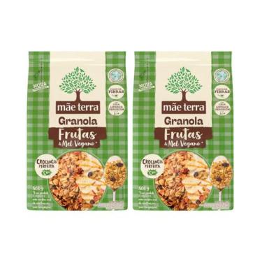 Imagem de Kit Granola Frutas E Mel Vegano - Mãe Terra 2 Unidades 250g