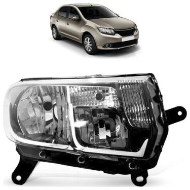 Imagem de Farol Dianteiro Logan 2014 A 2018 Sandero Máscara Negra - Automotive I