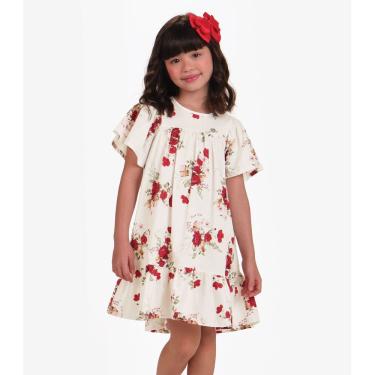 Imagem de Vestido Infantil Trick Nick Bege
