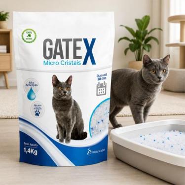 Imagem de Silica Gato Cristais Gatex Micro 1,4kg Areia Antiodor Oferta