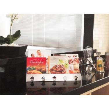 Imagem de Porta Utilidades Livro Receitas Parede Inox - Cup Cake