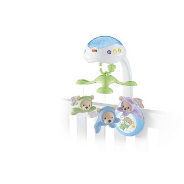 Imagem de Móbile Fisher Price Newborn Toys Super Ursinhos Fofinhos 3 em 1 com Luzes Estreladas e Música Mattel