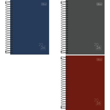 Imagem de Agenda 2025 Tilibra Spice Espiral Capa Dura 160 Folhas 140x200MM Pacote com 5 Unidades