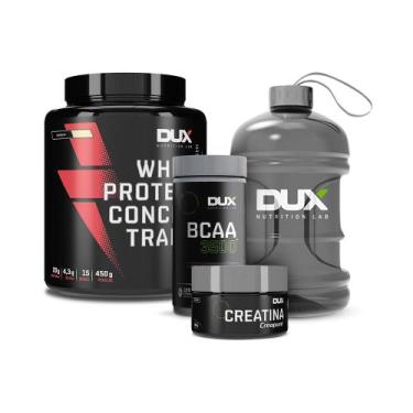 Imagem de Kit whey protein cookies + creatina + bcaa + brinde - Dux Nutrition, C