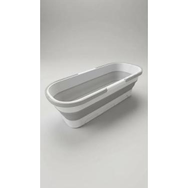 Imagem de Balde Dobrável Retrátil Retangular com Rodinhas 55cm - Congratulations
