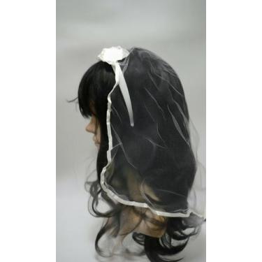 Imagem de Tiara com Véu Branco para Fantasias e Eventos - Congratulations Store