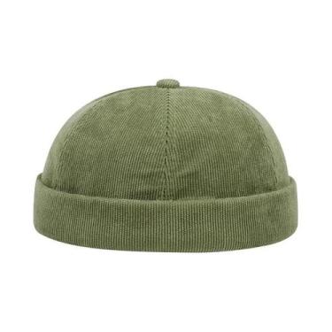 Imagem de Gorro Unissex De Corduroy À Prova De Vento, Minimalista, De Cor Sólida
