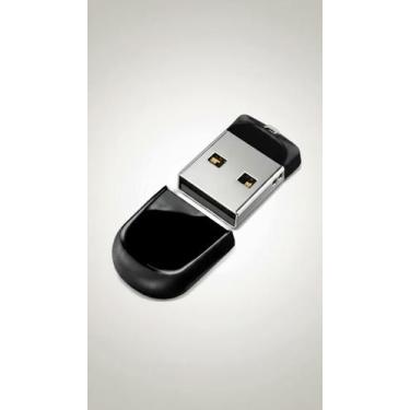 Imagem de Pen Drive 128GB Mini USB-A Metal/Plástico Preto - Congratulations Stor