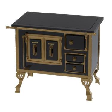Imagem de Fogao a Lenha Venax GII n 1 Colonial Premium Preto, SAIDA ESQUERDA