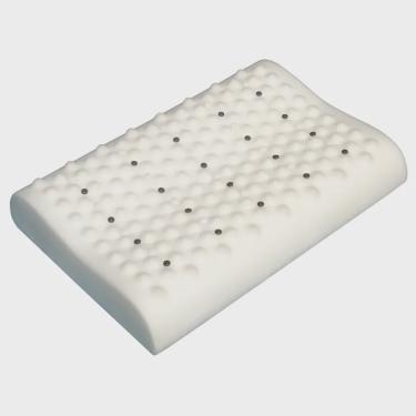 Imagem de Travesseiro Magnético Terapêutico Ortopédico em Viscoelástico (material nasa) Perfil Baixo Perfe