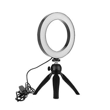 Imagem de Ring Light de Mesa 16cm para iluminação de Fotos e Vídeos