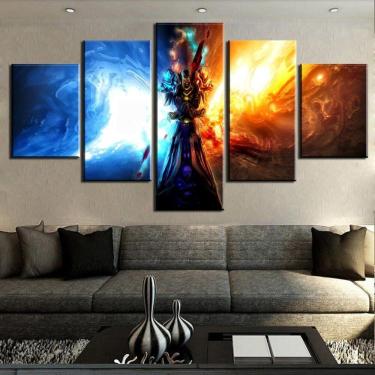 Imagem de Quadro Decorativos Warcraft com 5 peças 130x65 2