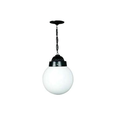 Imagem de Luminária Externa Interna Globo Grande com Corrente Alumínio
