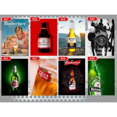 Imagem de Placa Decorativa MDF 20x28 Cm Bebidas