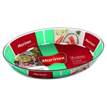 Imagem de Assadeira Nadir Vidro Marinex Oval 4L