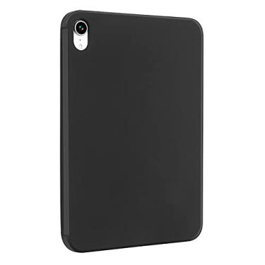 Imagem de Capa para Mini 6 2021 (8,3 pol.) para Pro (33,5 pol.) e Air4 (26,3 pol.) Capa traseira de silicone ultra fina Design macio à prova de choque, preta, profissional