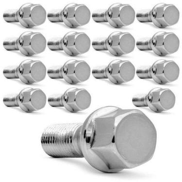 Imagem de Jogo De Parafuso Roda Cromado Chave 19Mm 16 Pçs Clio Scenic