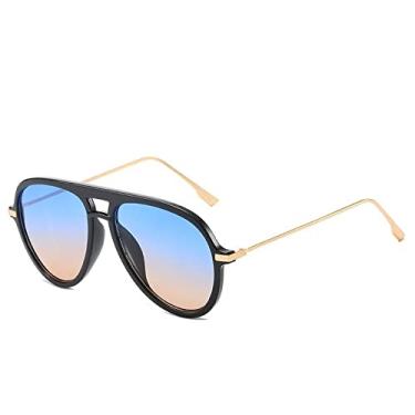 Imagem de Óculos de sol masculinos superdimensionados femininos tons de armação de metal design piloto óculos de sol masculinos condução óculos uv400, 4, china