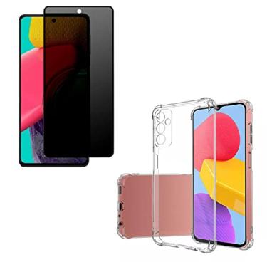 Imagem de Kit Capa Anti Impacto e Película Anti Spy Privacidade Compatível Samsung M52 (Galaxy M52)