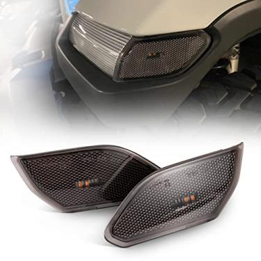 Imagem de BUNKER INDUST Luzes de LED de sinalização lateral, para-lama, lâmpada de estacionamento, compatível com Jeep Wrangler JL 2018-2025 Âmbar (lente manchada)