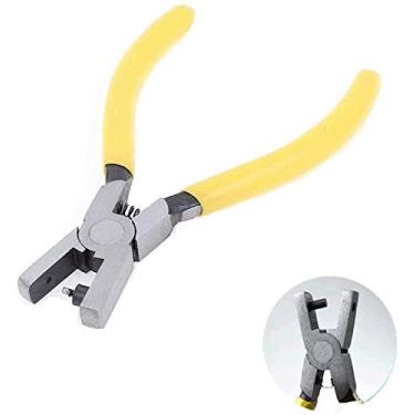 Imagem de Alicate de perfuração XMHF 2 mm com orifício redondo para folha de metal amarelo