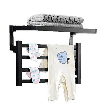 Imagem de Yajun Toalheiro de aquecimento elétrico suporte de toalha doméstico de aquecimento de fibra de carbono 55 W prateleira de toalha termostática quente inteligente