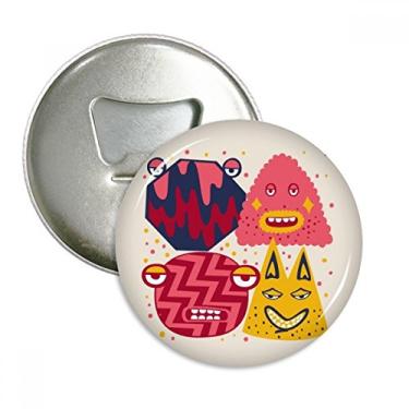 Imagem de Emblema multifuncional com emblema de ímã de geladeira para festa de monstro universo e alienígena