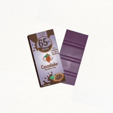 Imagem de Chocolate Barra 65% Cacau C/ Castanha De Caju E Blueberry 25G Adoçado
