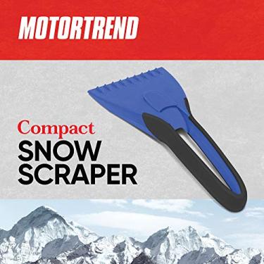 Imagem de Raspador de gelo compacto da Motor Trend para inverno/removedor de geada com cabo de borracha ergonômico para para-brisas de carro, tetos, janelas e espelhos