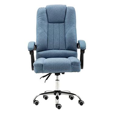Imagem de cadeira de escritório Cadeira de escritório Cadeira de computador Cadeira ergonômica Cadeira de escritório reclinável Cadeira de computador Cadeira de videogame com encosto alto (cor: azul) needed