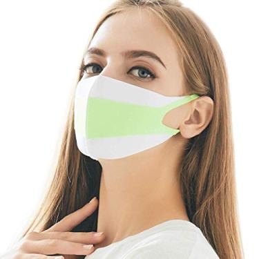Imagem de Máscara de ar moderna e protetora da LOOKA | Lavável e reutilizável | Máscara facial de camada tripla | Branco extremo, White Neon, Large