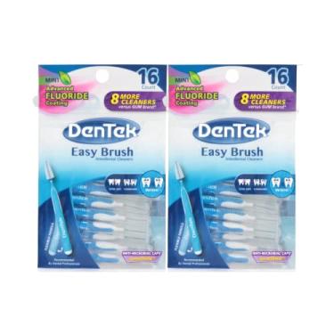 Imagem de DenTek Easy Brush Wide Interdental Cleaners, 16 unidades (pacote com 2)