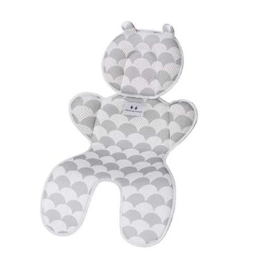 Imagem de Forro para assento de bebê Jueshanzj para carrinho de bebê, superleve, respirável, assento de bebê, assento de carro, cinza Sector 35 x 70 cm