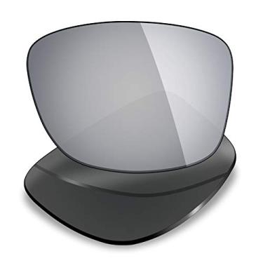 Imagem de Lentes de reposição Mryok para Oakley Discreet – Opções, Polarizado - Titânio prateado, One Size