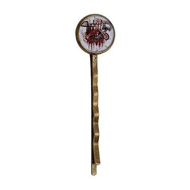 Imagem de Graffiti Street Culture Bloody Skeleton Motor Retro Metal Hair Bobby Pin Headwear