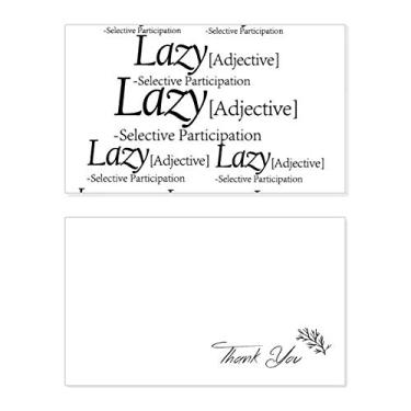 Imagem de Significado de preguiça citação engraçada cartão de agradecimento aniversário aniversário saudação casamento agradecimento