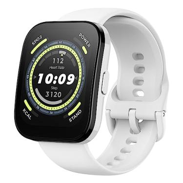 Imagem de Relógio Amazfit Bip 5 Chamada Bluetooth, Alexa Built-in, Rastreamento GPS, Vida útil da bateria de 10 dias, Rastreador de Fitness com Frequência Cardíaca, Monitoramento de Oxigênio no Sangue - White