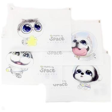 Imagem de Pasta Organizadora Documentos Papel A4 Fecho Papelaria Fofa Escritório Escolar (Gato Bambolê)