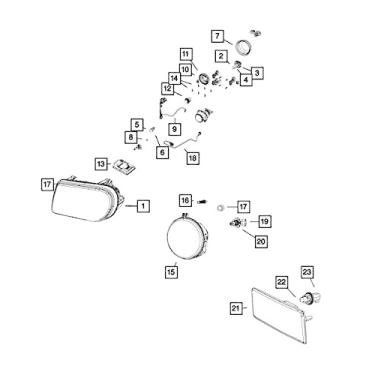 Imagem de Mopar Lamp Front Fog - 4805859ab