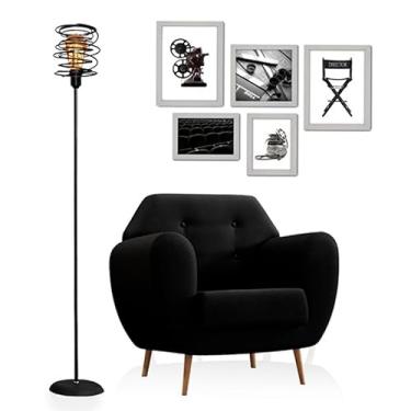 Imagem de Luminária Mola Led Abajur Chão Coluna Piso Skyshow + Lâmpada Led