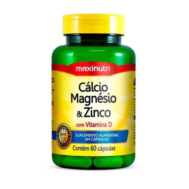 Imagem de Cálcio, Magnésio E Zinco Com Vit. D 600Mg 60 Cápsulas - Maxinutri - 48