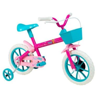 Imagem de Bicicleta Infantil Aro 12 Verden Bikes Paty - Pink E Turquesa Com Rodi